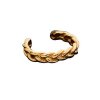 Left Or Right Gold Vermeil Pierceless Braided Band Ear Cuff