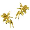 Gold Vermeil Left And Right Whispering Women Fairy Ear Cuff Set