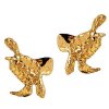 Left And Right 14k Gold Vermeil Sea Ocean Turtle Ear Cuff Wrap Set