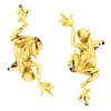 Gold Vermeil Left And Right Climbing Tree Frog Ear Cuff Set