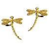 Gold Vermeil Left And Right Small Dragonfly Ear Cuff Set