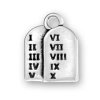 3D The Ten Commandments Charm Given To Moses On Stone Tablets