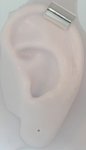 Nonpiercing 13mm Extra Wide Mini Flat Band Upper Ear Cuff