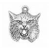 3D Detailed Team Mascot Lynx Bobcat Cat Charm With Hollow Back