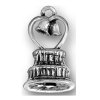 3D Heart With Bells Topper Wedding Cake Charm