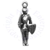 3D Knight-Errant Guard In Armor Charm