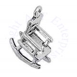 3D Wooden Rocking Chair Charm