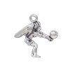 3D Woman Angel With Wings Volleyball Player Charm