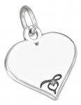 Engraveable Heart Charm