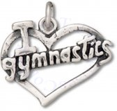 I Heart Love Gymnastics Charm