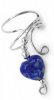 Right Only Blue Lapis Lazuli Heart Wave Ear Cuff Wrap