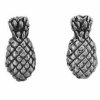 Partial 3D Pineapple Post Earrings