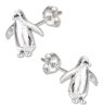 Penguin Post Earrings