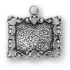 Ornate Scroll Heart Picture Frame Charm