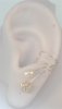 Left Only Pearl And Flower Ear Cuff Wrap Earring