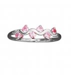 Pink Cubic Zirconia Squiggle Ring