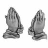 Religious Christian Prayng Hands With Cuff Post Earrings