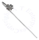 Sterling Silver Celtic Knot Shamrock Stick Bookmark