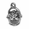 Tiny Basket Of Flowers 3D Charm