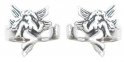 Left And Right Ear Small Winged Fairy Band Middle Inner Ear Cuff Set