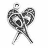 3D Pair Of Snow Shoes Charm