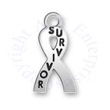 Survivor Awareness Ribbon Charm