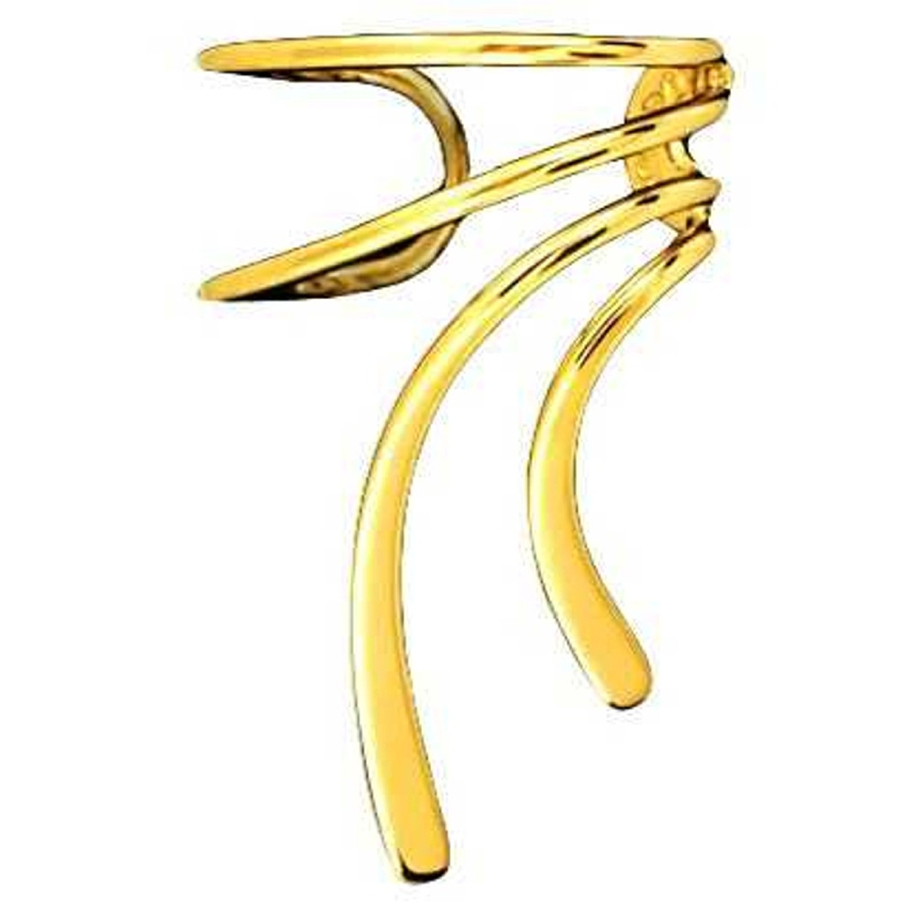 Right Only Gold Vermeil Short Wave Ear Cuff Right Only Gold Vermeil Short Wave Ear Cuff