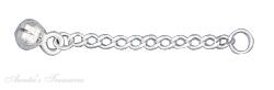 1" Inch Flat Curb Chain Ankle Bracelet Exender With Bell Ball 1" Inch Flat Curb Chain Ankle Bracelet Exender With Bell Ball