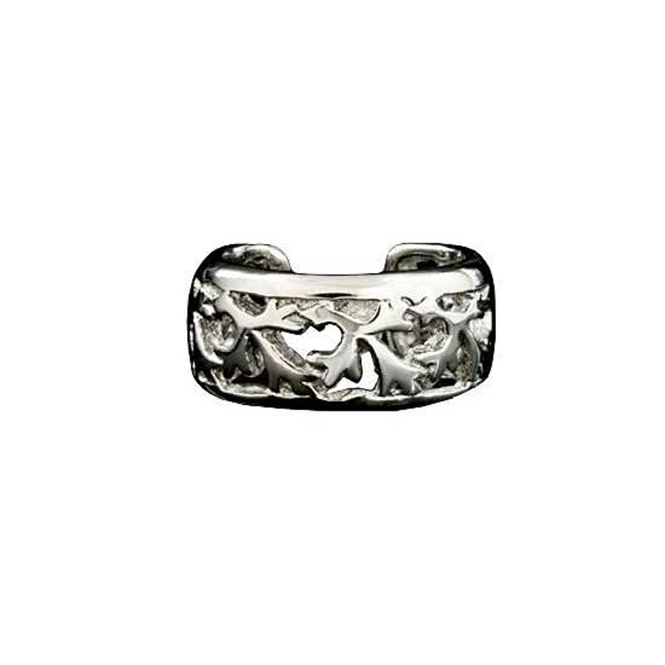 Left Or Right Sterling Silver Pierceless Open Leaf Band Ear Cuff Left Or Right Sterling Silver Pierceless Open Leaf Band Ear Cuff