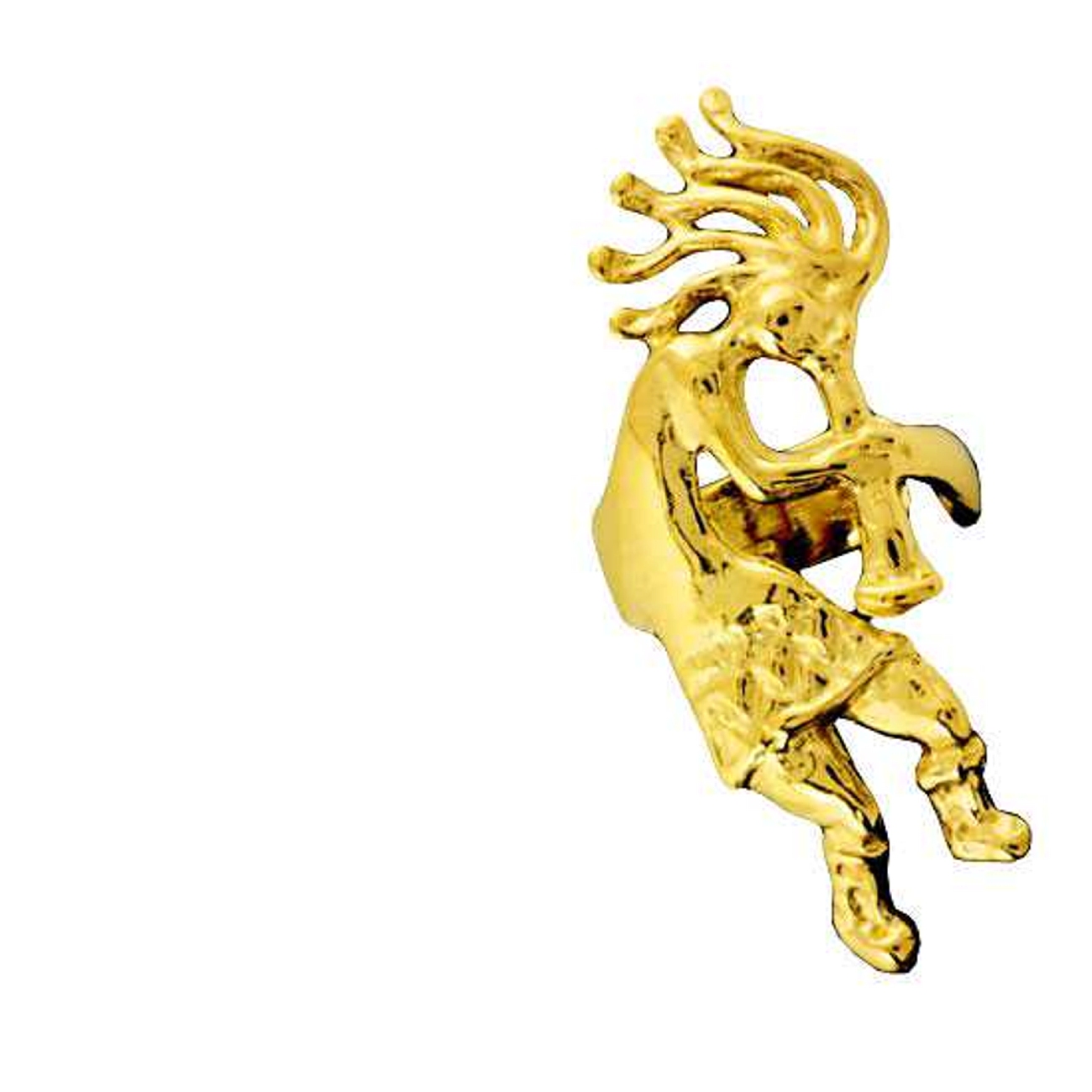 Right Only 14k Gold Vermeil Kokopelli Musician Ear Cuff Wrap Right Only 14k Gold Vermeil Kokopelli Musician Ear Cuff Wrap