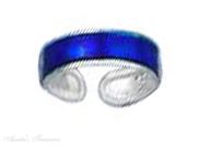 Blue Enameled Toe Ring