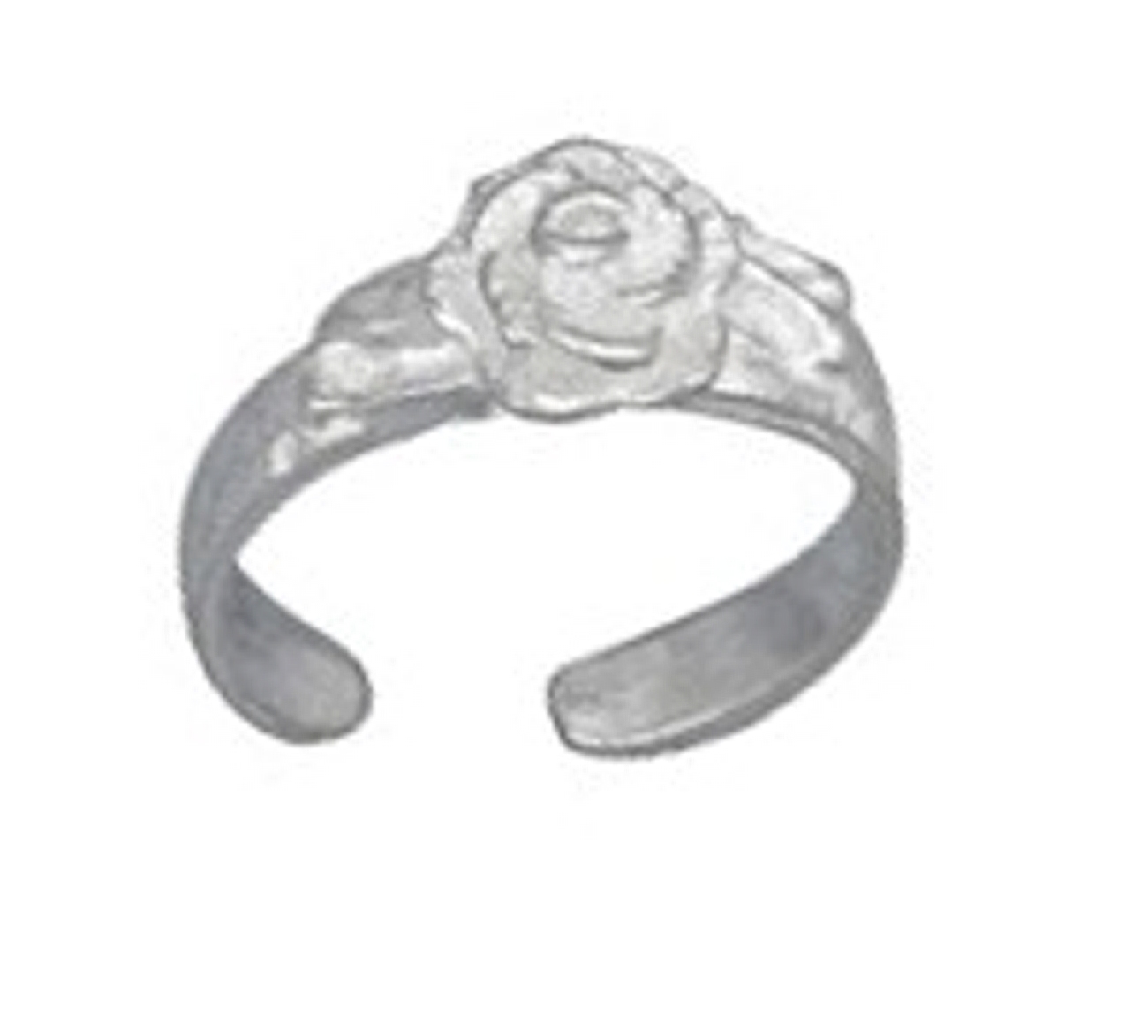 3D Blooming Rose Toe Ring 3D Blooming Rose Toe Ring