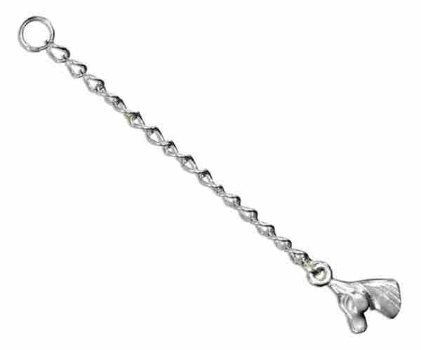 2" Inch Oval Curb Chain Exender Horsehead Charm 2" Inch Oval Curb Chain Exender Horsehead Charm