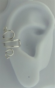 Left Or Right Nonpiercing Squiggle Ear Cuff