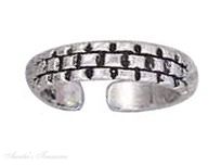 Basket Weave Brick Design Toe Ring