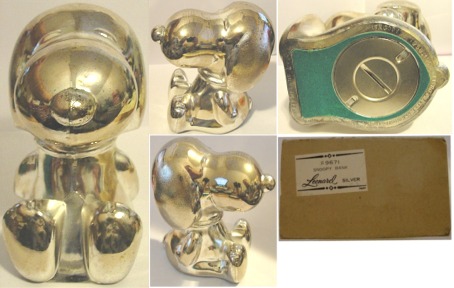 1966 Silverplate Vintage Peanuts Snoopy Full Bodied Bank 1966 Silverplate Vintage Peanuts Snoopy Full Bodied Bank