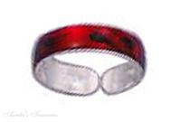 Painted Enameled Toe Rings