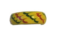 Spanish Flare Wide Yellow Enameled Toe Ring Red Green Spanish Flare Wide Yellow Enameled Toe Ring Red Green