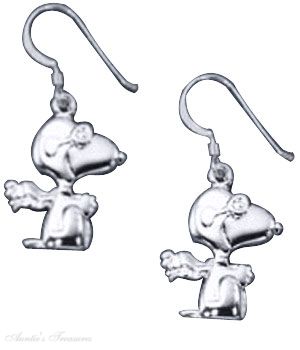 Unique Peanuts Snoopy Vs Red Barron Earrings