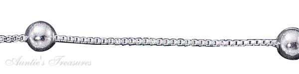 Beaded Box Chain Anklet Necklace Bracelet Beaded Box Chain Anklet Necklace Bracelet
