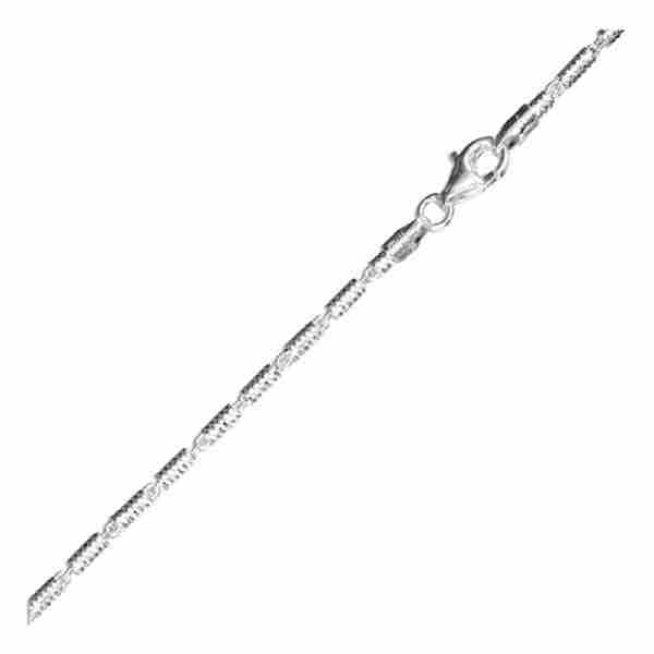 2mm 050 Bar Chain Bracelet Or Necklace 2mm 050 Bar Chain Bracelet Or Necklace