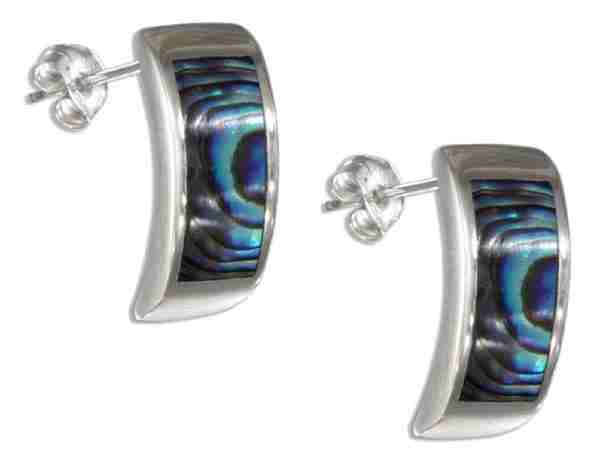 Abalone Paua Shell Post Earrings Abalone Paua Shell Post Earrings