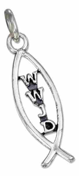 "WWJD" What Would Jesus Do Icthus Fish Charm "WWJD" What Would Jesus Do Icthus Fish Charm