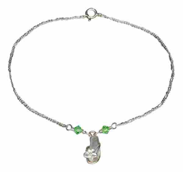 10" Flip Flop Charm Ankle Bracelet 10" Flip Flop Charm Ankle Bracelet