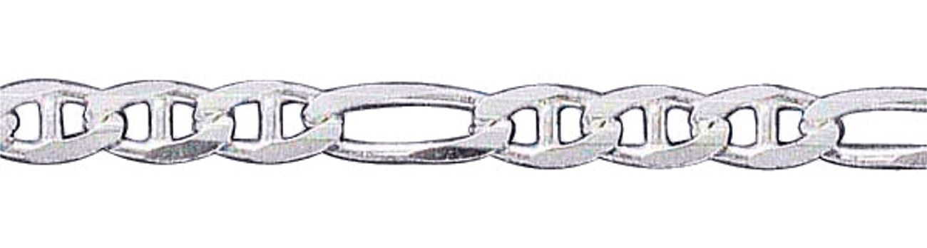 Figaro Marina Chain Necklace Or Bracelet 120 3.75mm Figaro Marina Chain Necklace Or Bracelet 120 3.75mm