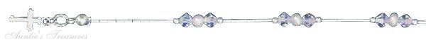 Aurora Borealis Adjustable Liquid Silver Children's Necklace