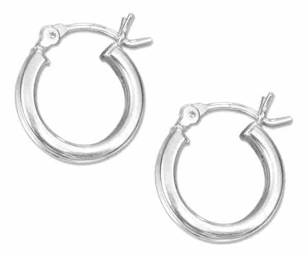 Square Tubular Hoop Earrings 2mm Square Tubular Hoop Earrings 2mm