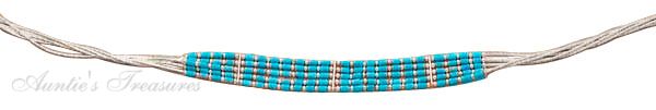 5 Strand Turquoise Bead Necklace