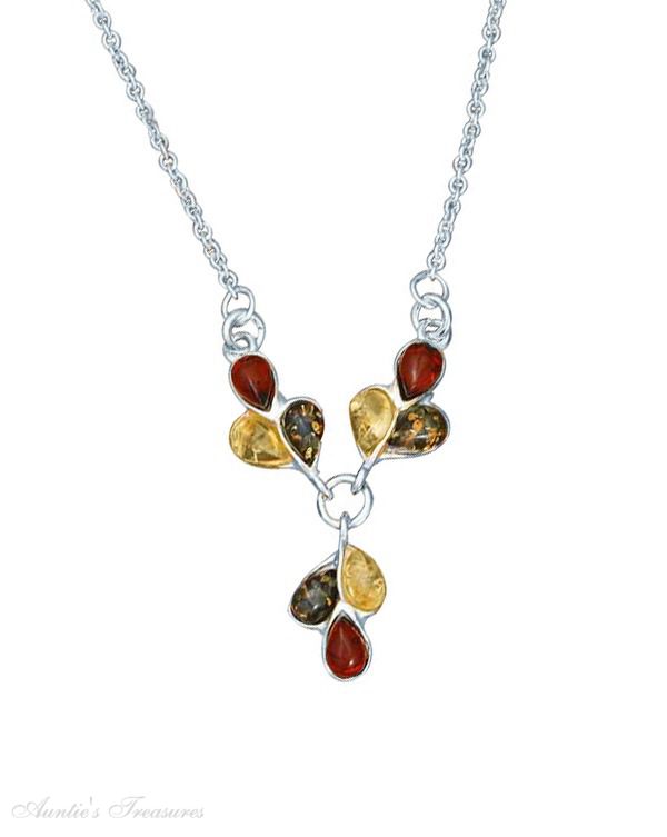 Amber Teardrop Necklace