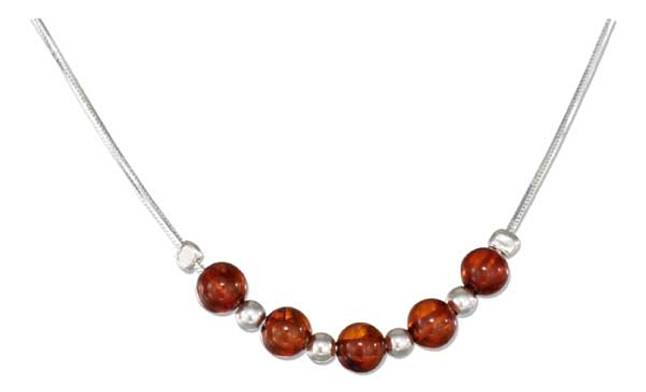 Honey Cognac Amber Beads Choker Necklace Honey Cognac Amber Beads Choker Necklace